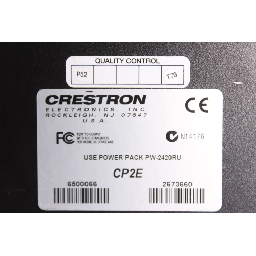 Crestron CP2E Compact Control System label