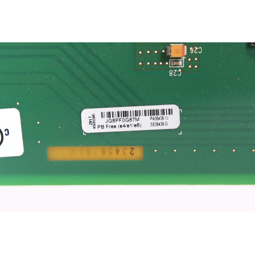 Crestron MD32-CPU LAN Input Card label