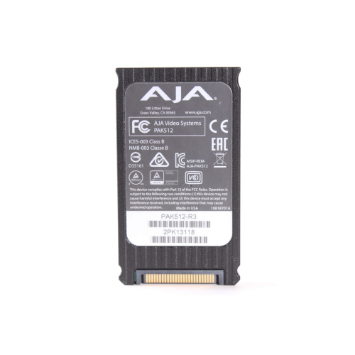 AJA PAK512-R3 512GB SSD Module (Not in Box) back