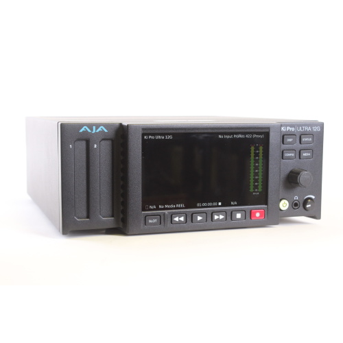 AJA KI-PRO-ULT-12G 12G-SDI 4K/UHD/2K/HD Recorder/Player and Multi-Channel HD Recorder front1