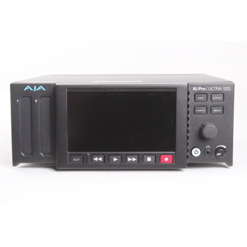 AJA KI-PRO-ULT-12G 12G-SDI 4K/UHD/2K/HD Recorder/Player and Multi-Channel HD Recorder front3