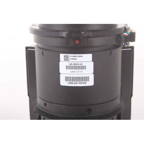 Christie 140-109101-01 1.2 to 1.5:1 Short Zoom Lens label