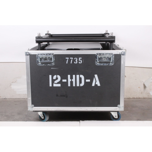 Christie D12WU-H 12K HD DLP Projector (Lamp Hours: 147, Op Hours: 2342) w/ Series Stacking Frame, Ceiling Mount Rigging Kit, Straps, Remote Control, and ATA Custom Case case1