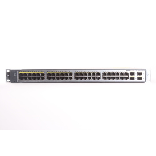 Cisco Catalyst WS-C3750V2-48PS 48-Port PoE Switch front2