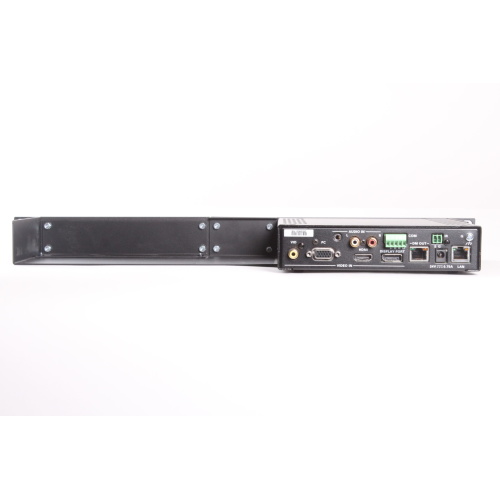 Crestron DM-TX-401-C Digital Media Transmitter w/ Crestron ST-RMK Rack Mount Hardware for 1RU Half-Width Devices & Power Supply & IR Cable back