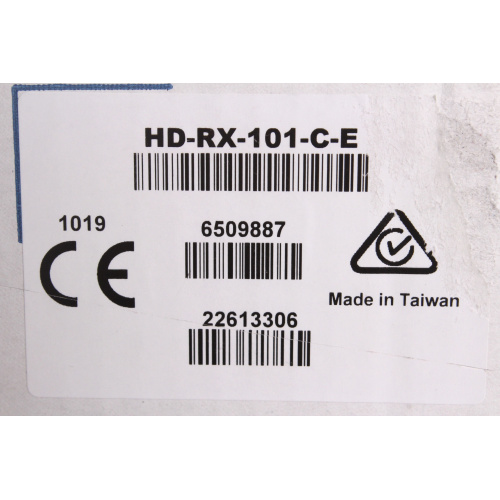 Crestron HD-RX-101-C-E Surface Mountable DM Lite Receiver (New - Sealed Box) label