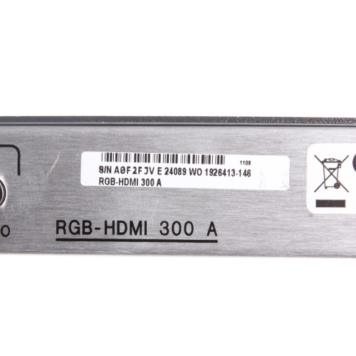 Extron RGB-HDMI 300 A series RGB and Stereo Audio to HDMI Scaler w/ Power Supply label