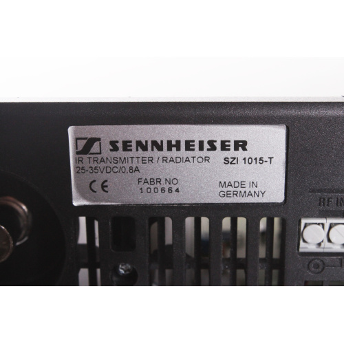 Sennheiser SZI 1015-T Infrared Transmitter/Radiator (25-35VDC/O.8A) w/ Antennas and Mounts label