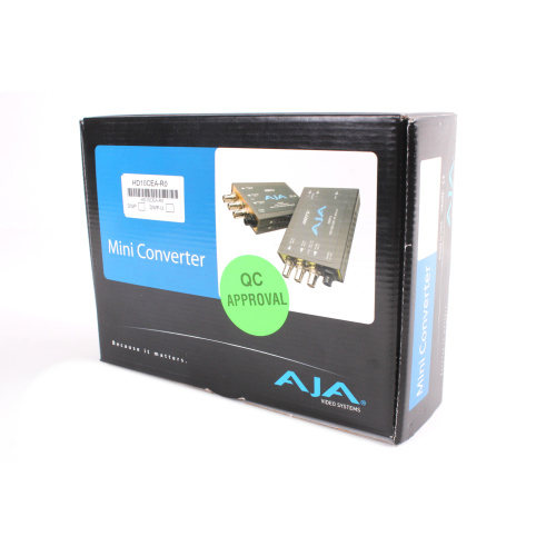 AJA HD10CEA Analog Audio/Video to HD/SD-SDI Converter - In Original Box (Includes Breakout Cable) box2
