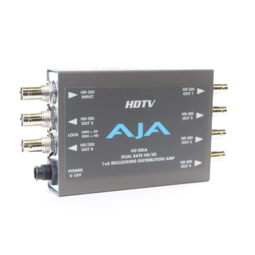 AJA HD10DA 1x6 HD/SD-SDI Distribution Amp - In Original Box main