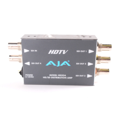 AJA Model HD5DA HD/SD Distribution Amp - In Original Box (Damaged PSU Lock) front