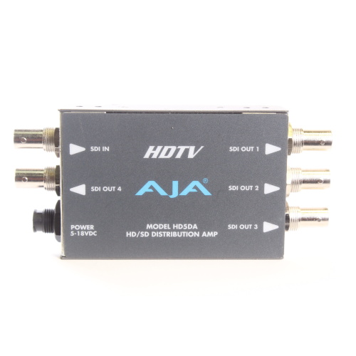 AJA Model HD5DA HD/SD Distribution Amp - In Original Box side1
