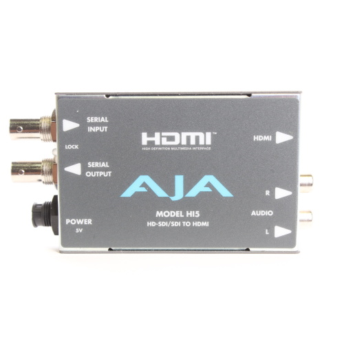 AJA Model HI5 HD-SDI/SDI to HDMI - In Original Box side1