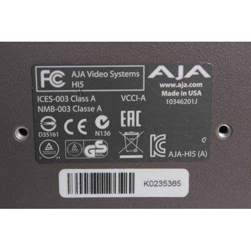 AJA Model HI5 HD-SDI/SDI to HDMI - In Original Box label