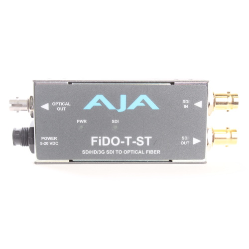AJA FiDO-T-ST 1-Channel 3G-SDI to Single-Mode ST Fiber Transmitter front