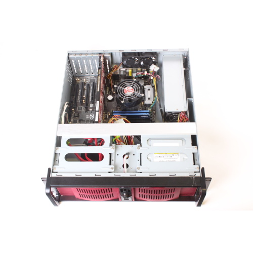 Media Server (Red) - Intel Core i7 2600K 3.4GHz w/ AMD Firepro V7900 in Benson Box (Does Not Boot into Windows - FOR PARTS) inside