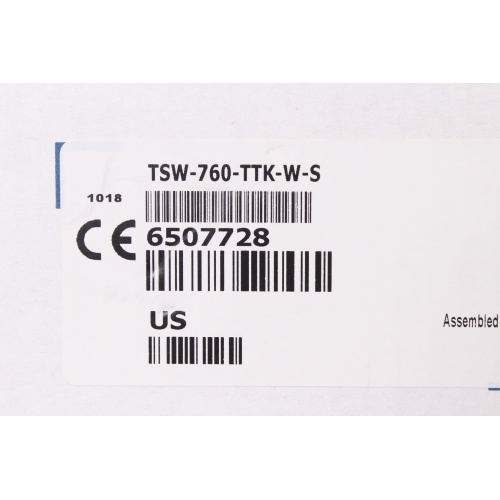 Crestron TSW-760-TTK-W-S TableTop 760 Kit - White label