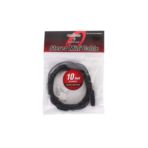 (3) Pearstone Stereo Mini Cable 10Ft, 10x 3.5mm Audio Aux Cable, MPOW Mic, AV Cable 2m 3.5mm 4 Position Headset Extension Cable - M/F 6.5Ft front1