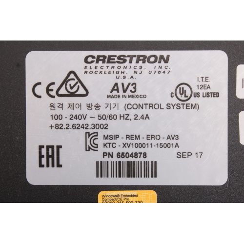 Crestron AV3 Advanced Control Processor