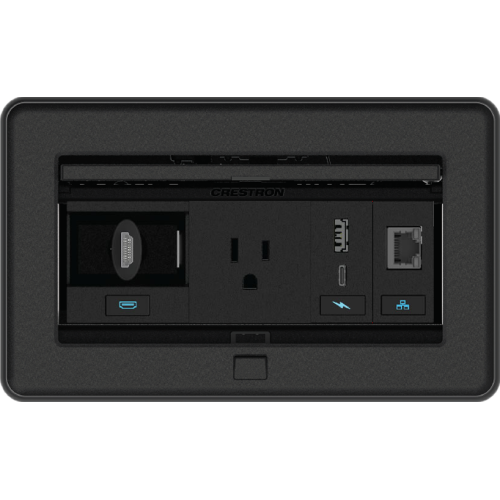Crestron FT2-202-ELEC-B FlipTop FT2 Series, 202 Size, Electrical, Black (New - Sealed Box) main