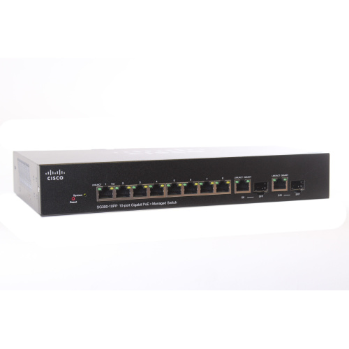 Cisco SG300-10PP 10-Port Gigabot PoE + Managed Switch main