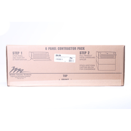 Middle Atlantic EB4-CP6 6 Panel Contractor Pack (In Original Box) side1