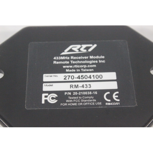 RTI RM-433 RF Receiver With Connector tag