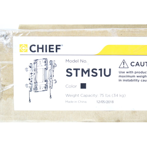 Chief STMS1U Small Tilt Wall Mount Single Stud (In Original Box) tag