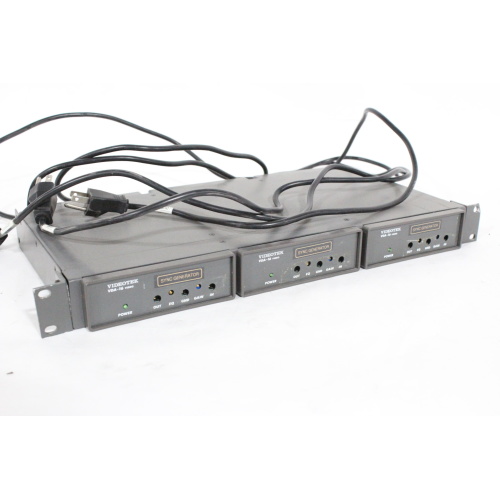 (3) Videotek VDA-16 Video Distribution Amplifiers (C1496-262) Used-Average