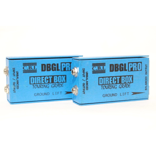 (2) CBI DBGL Touring Grade Pro Passive Direct Box with Ground Lift (C1508-173) Used-Average
