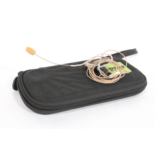 DPA Core Headset Microphone Beige w Black Vinyl Zipper Case Used Average Condition - 1