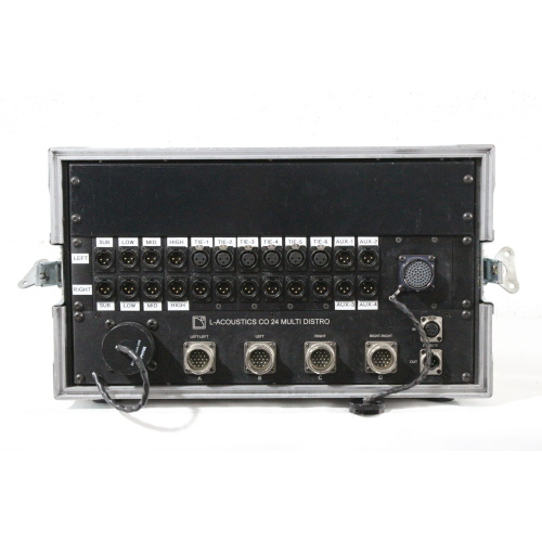 LAcoustics CO24 24-Channel Control Output Panel for Signal Distribution w 6RU Rack Case - 3
