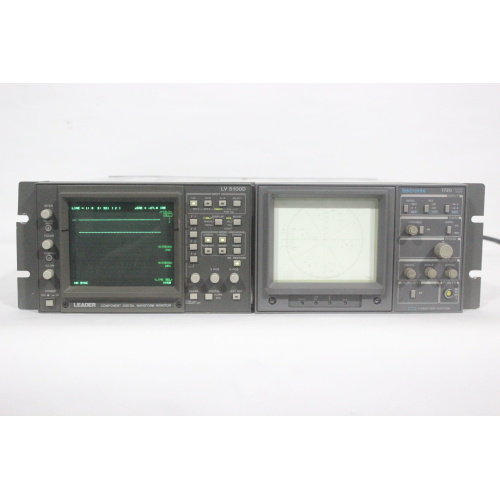 LEADER LV 5100D Multiformat Waveform MonitorTektronix 1720 Vector Scope in Same Racking unit - 1