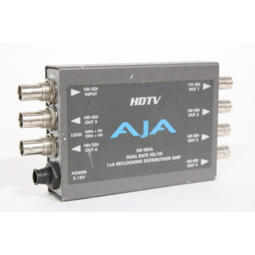 AJA HD 10DA Dual Rate HDSD 1x6 Reclocking Distribution Amp - 1