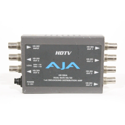 AJA HD 10DA Dual Rate HDSD 1x6 Reclocking Distribution Amp - 2
