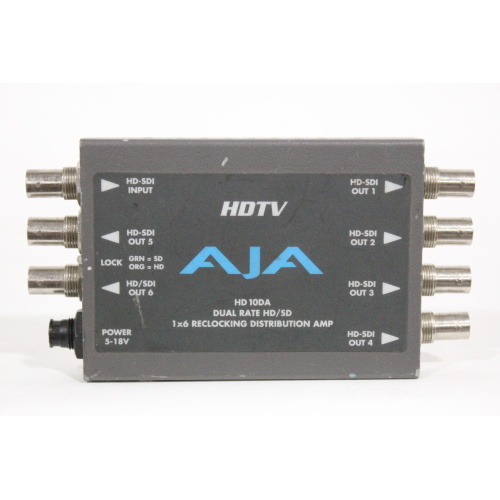 AJA HD 10DA Dual Rate HDSD 1x6 Reclocking Distribution Amp - 2