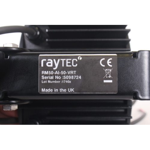 Raytec RAYMAX RM50-AI-50-VRT Short Range Infrared Illuminator for BrainSalt w PSU and iDS UI-5240CP-NIR-GL Infrared Camera w Tamron 12 4-12mm F1.2 Infarared Manual C-Mount Lens in Cardboard Box - 14