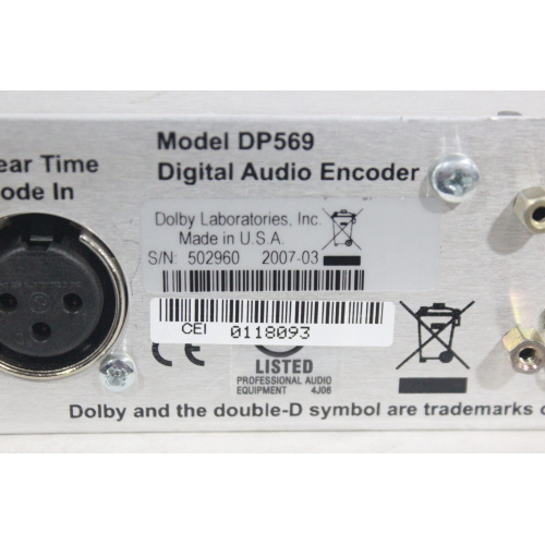 Dolby DP569 DIGITAL AUDIO ENCODER - 6