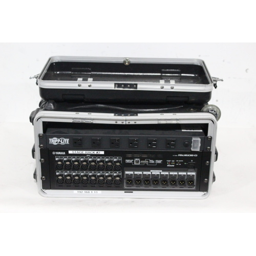 Yamaha Rio 1608-D 16-Input/8-Output Dante Stage Box in Gator Hard Case